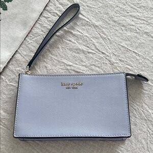 Kate Spade Light Gray Wristlet Clutch